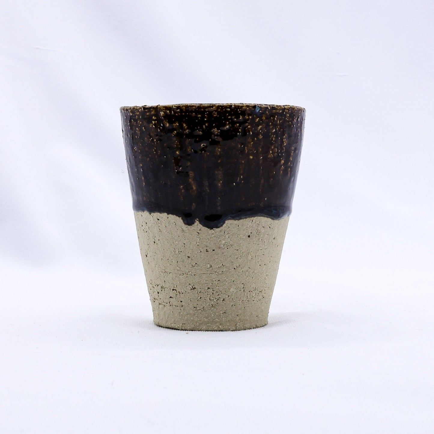 Bluvio Quadra Milled Stoneware Tall Handmade Ceramic Cup Ribera Handmade Ceramics