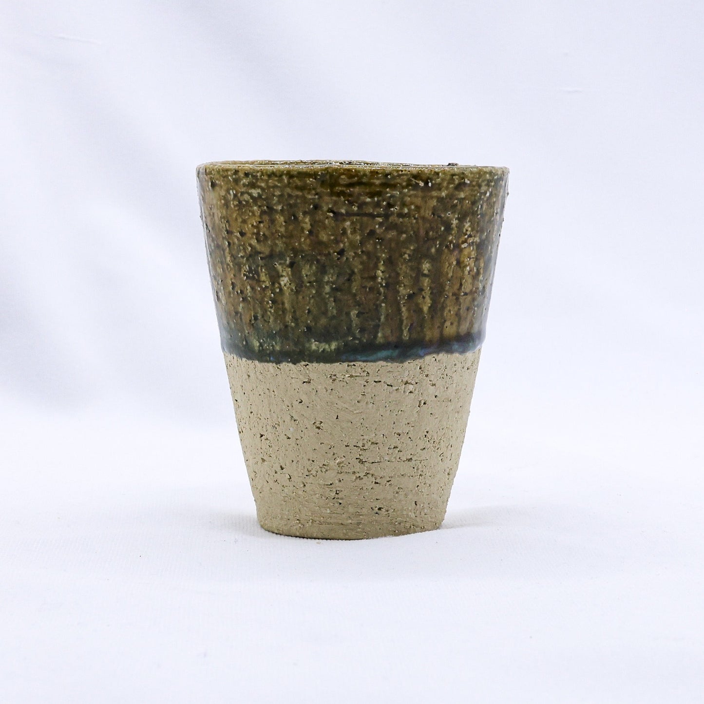 Bluverde Quadra Milled Stoneware Tall Handmade Ceramic Cup Ribera Handmade Ceramics