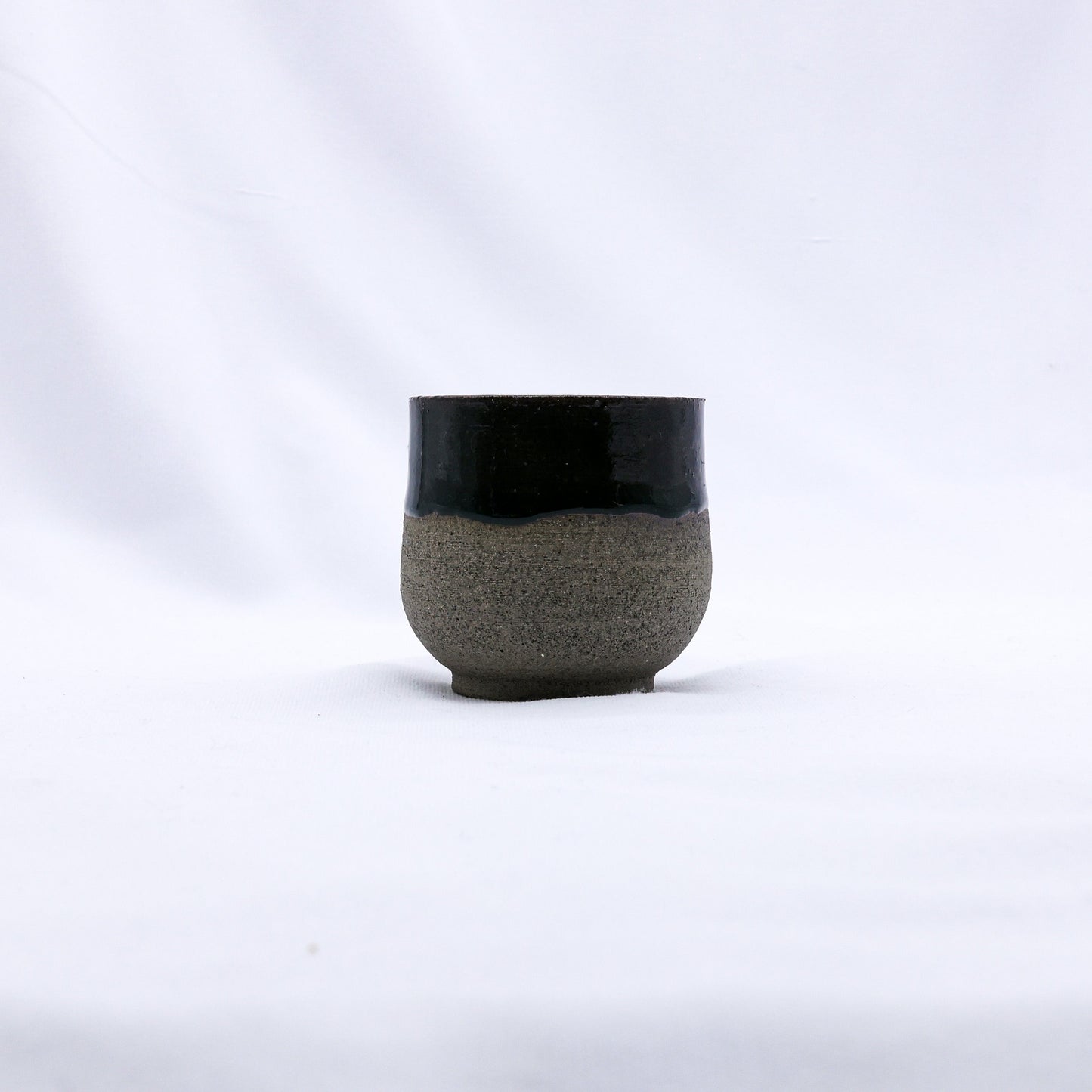 Bluverde Tazza Handmade Ceramic Smoked Grey Stoneware Short Cup Ribera Handmade Ceramics
