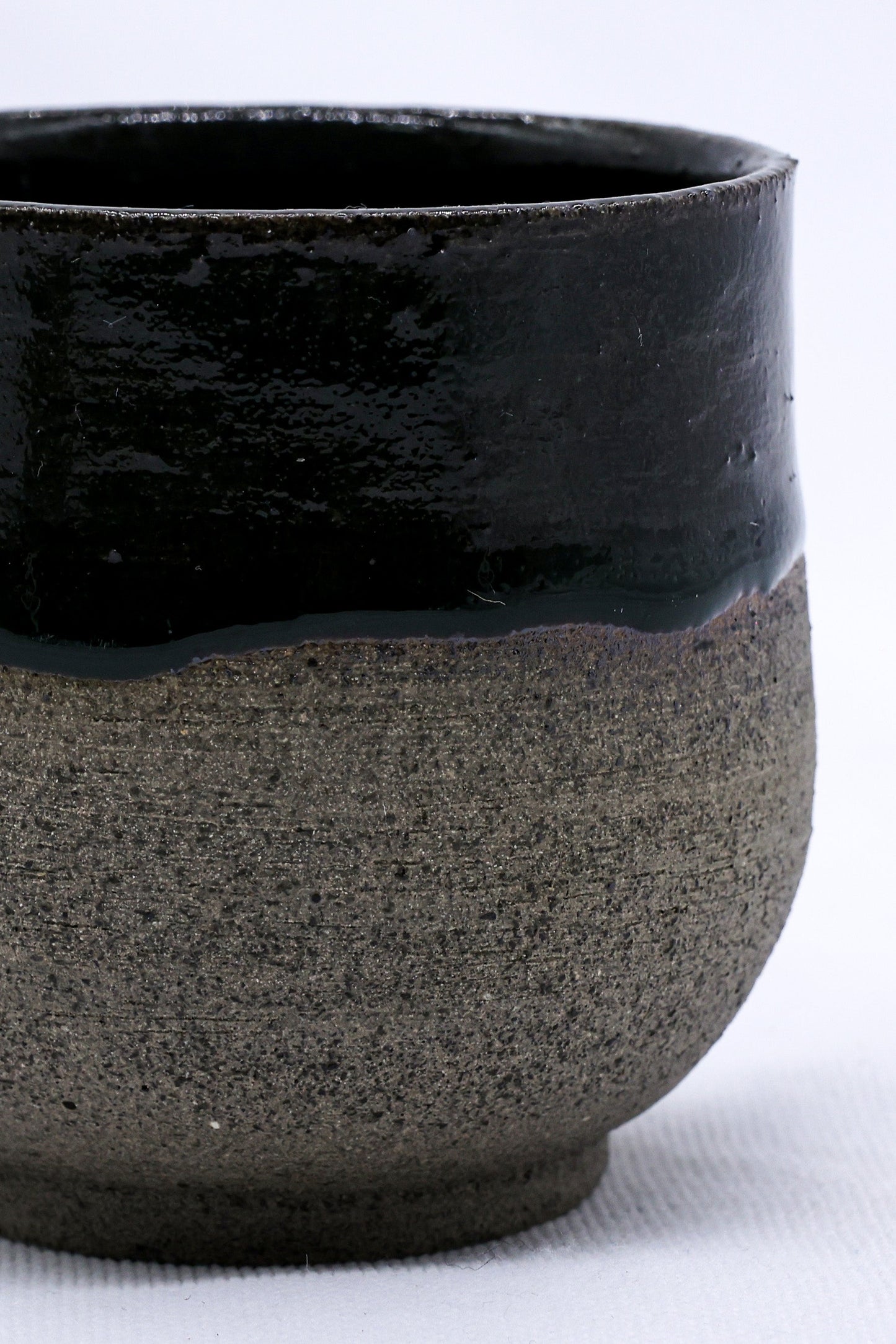 Bluverde Tazza Handmade Ceramic Smoked Grey Stoneware Short Cup Ribera Handmade Ceramics