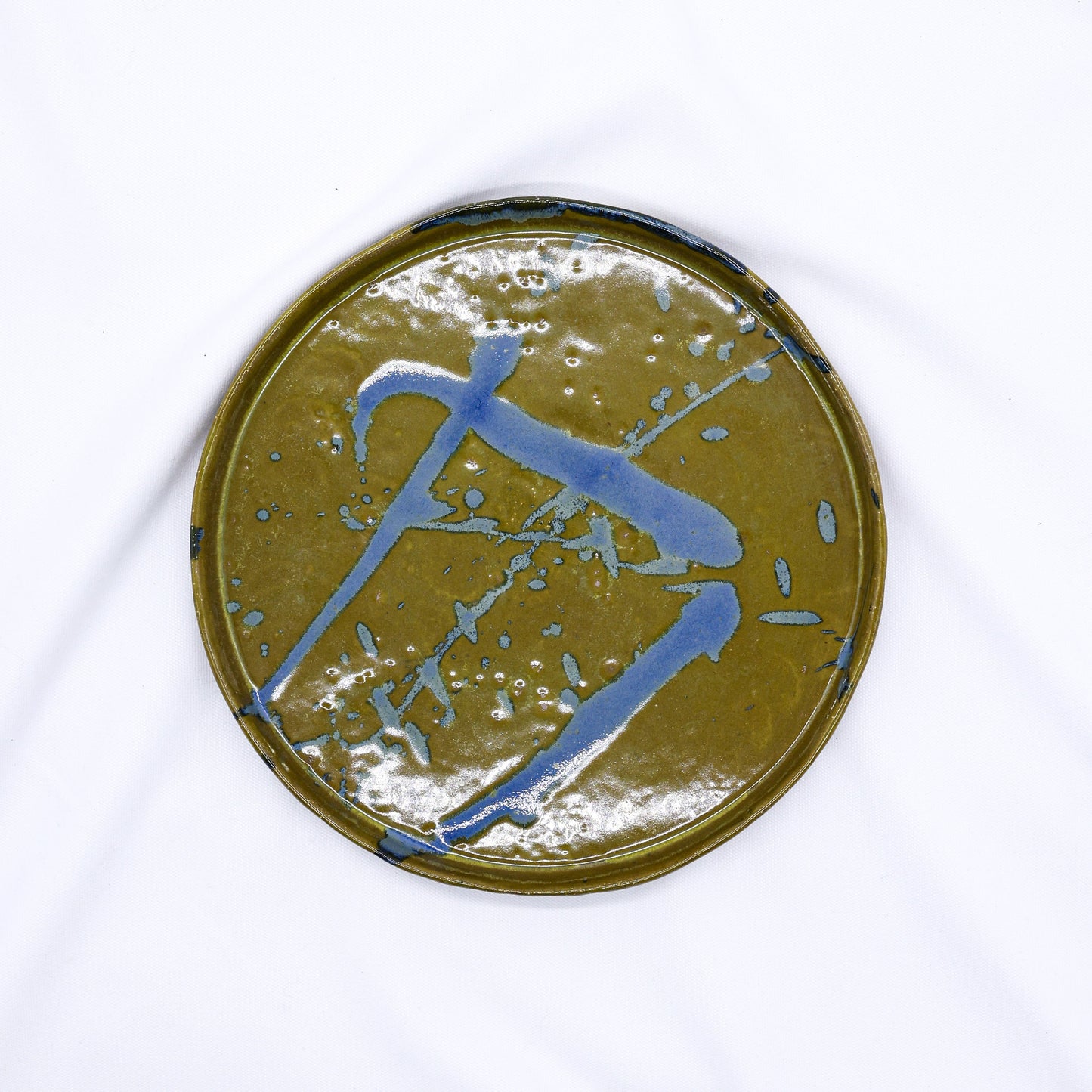 27 cm Oliveflow Smoked Grey Large Stoneware Handmade Ceramic Dinner Plate Ribera Handmade Ceramics