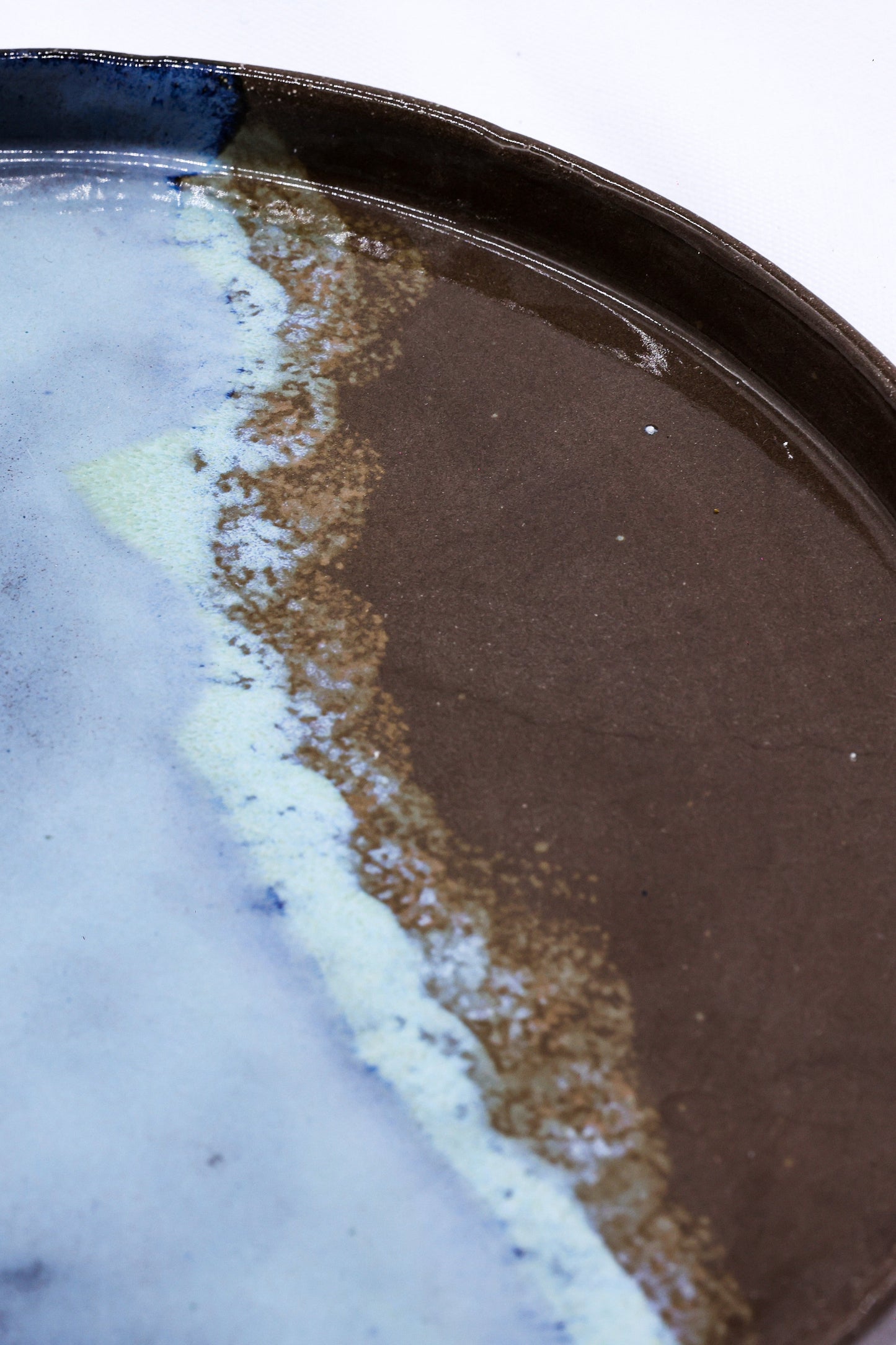 27 cm Seabrook Smoked Grey Large Stoneware Handmade Ceramic Dinner Plate Ribera Handmade Ceramics