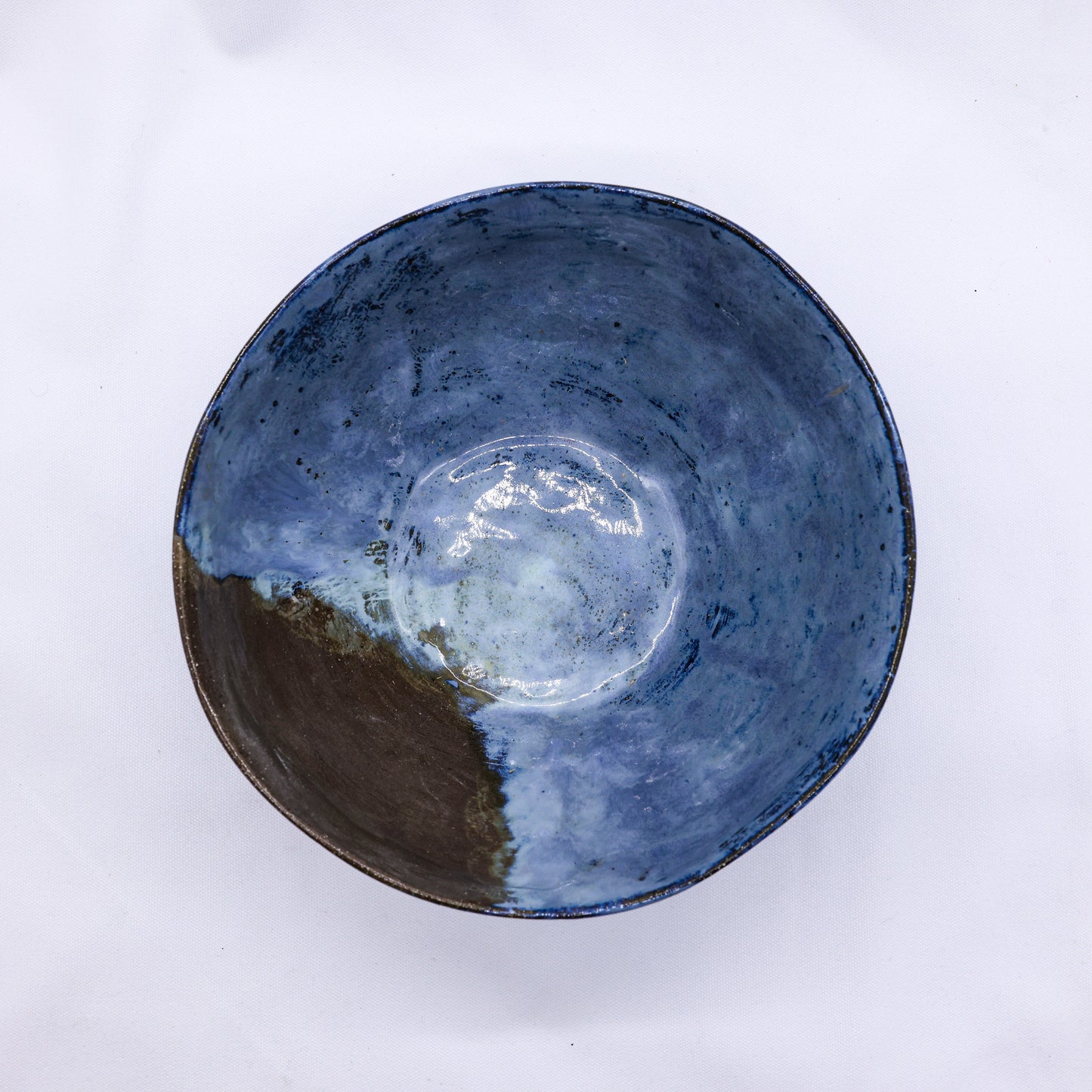 Large Smoked Grey Cold Aegean Fade Handmade Ceramic Stoneware Dinner Bowl Ribera Handmade Ceramics