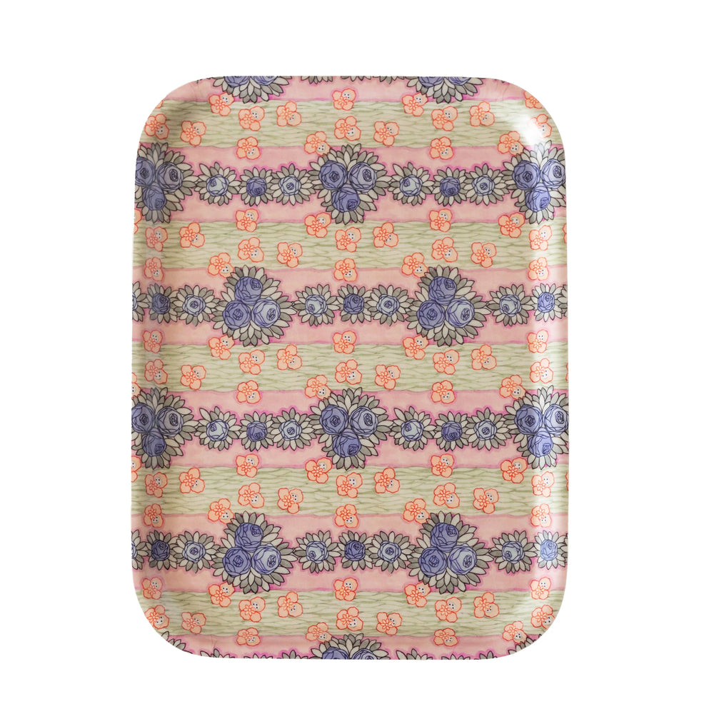Ida Wooden Tray Print Sisters