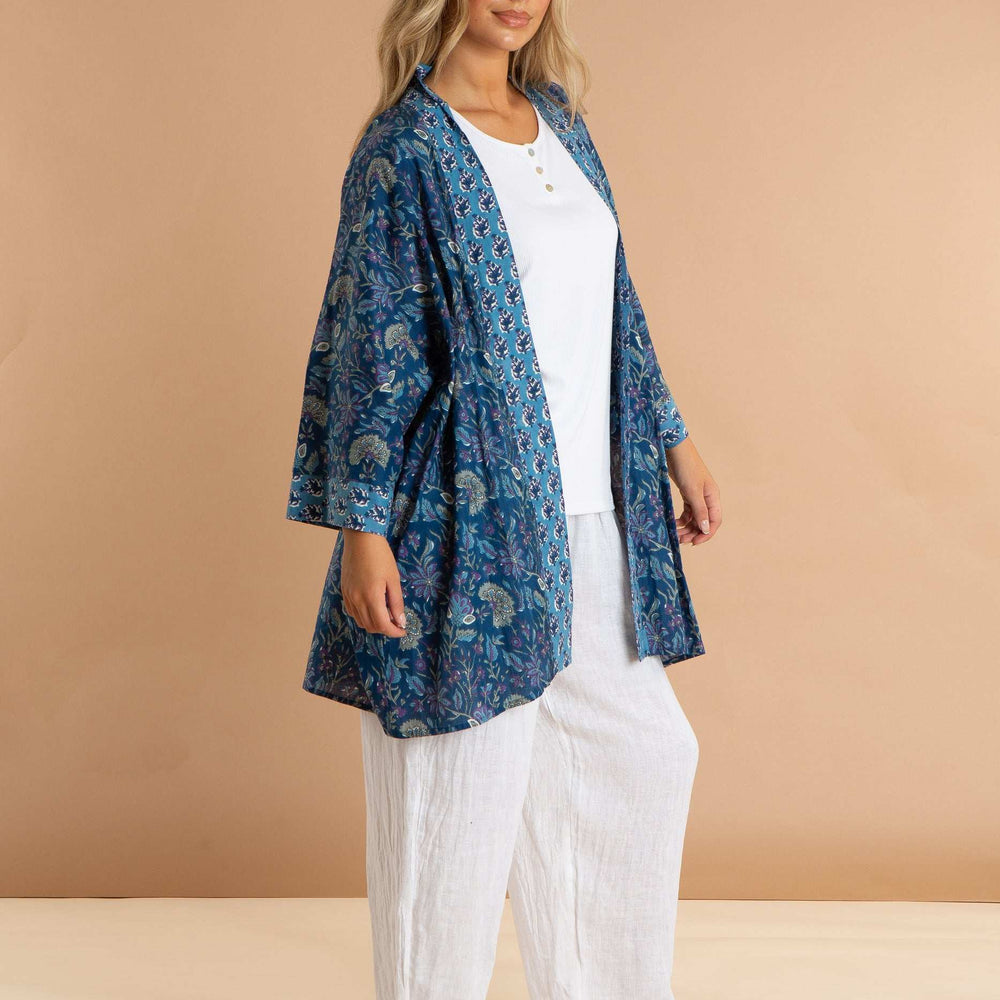 Blue Lagoon Women's Cotton Kimono inara