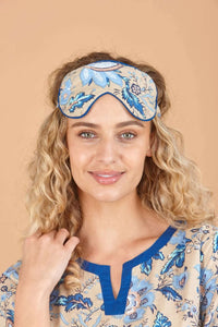 Indigo Lotus Cotton Sleep Mask inara