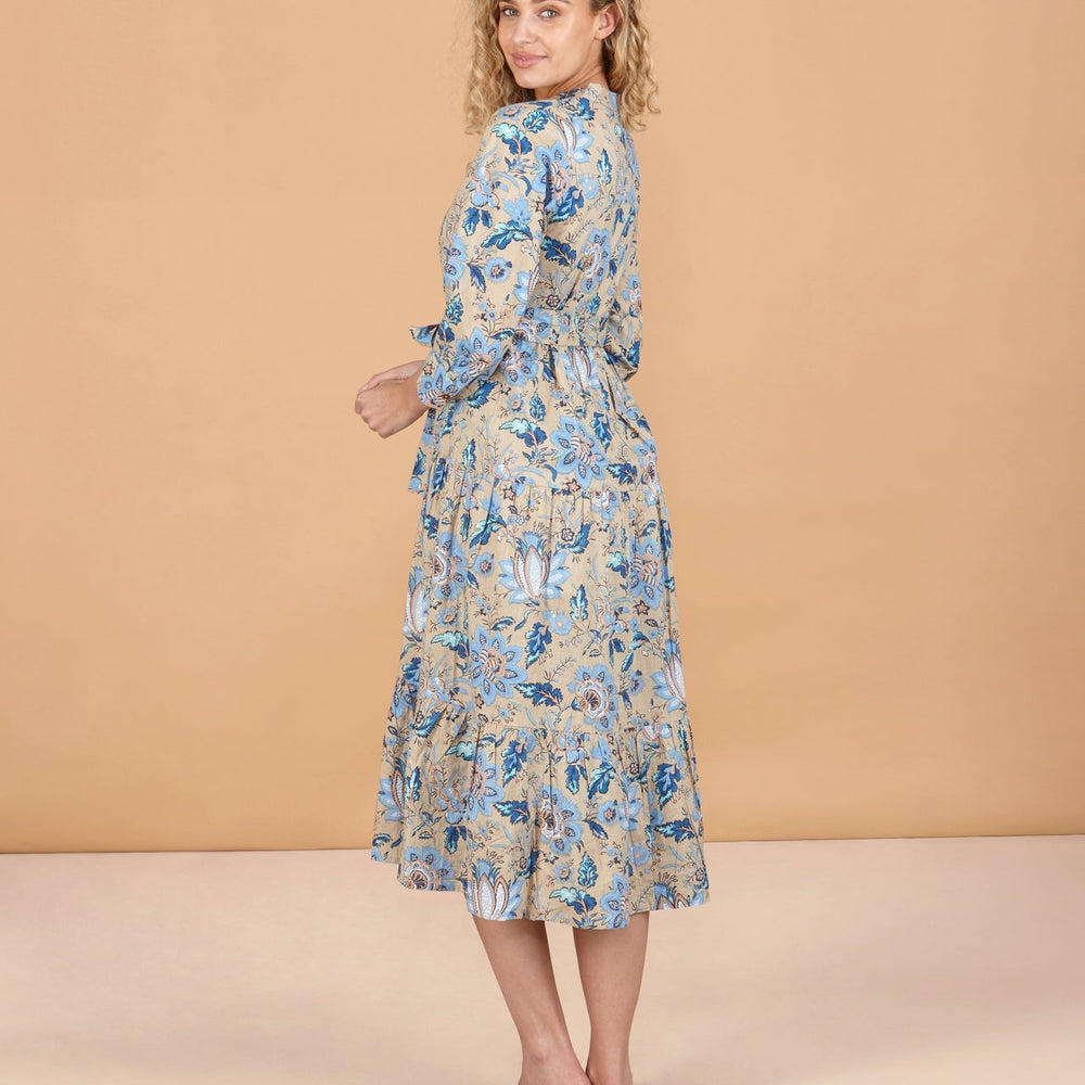 Indigo Lotus Cotton Dress inara