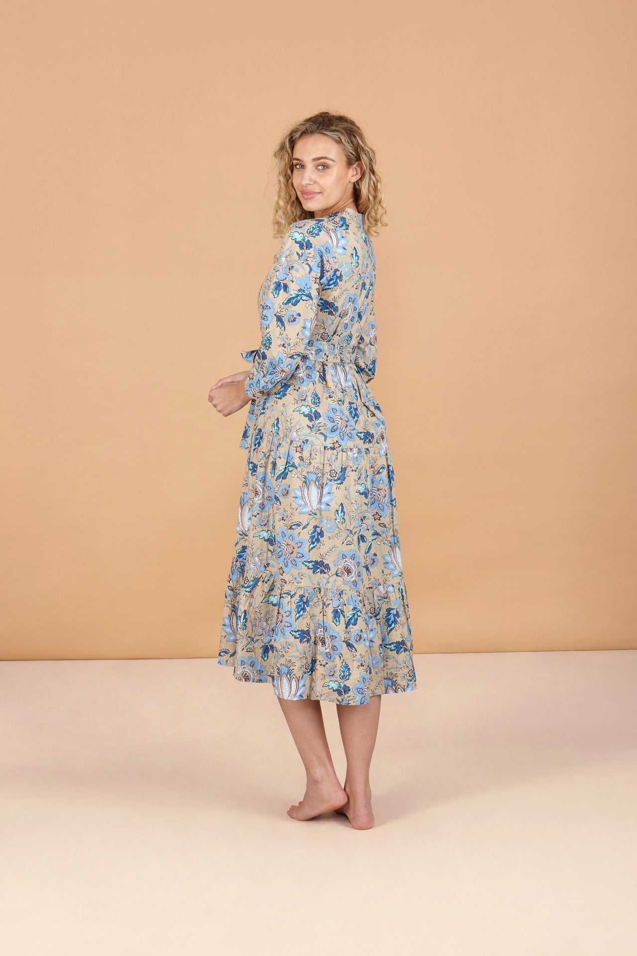 Indigo Lotus Cotton Dress inara