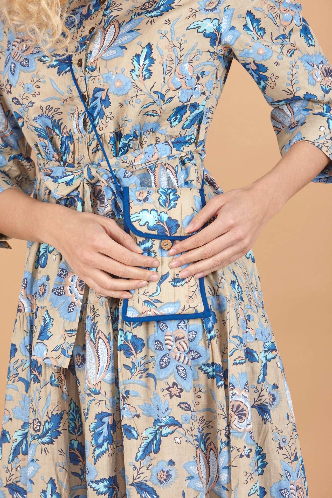 Indigo Lotus Crossbody Phone Bag inara