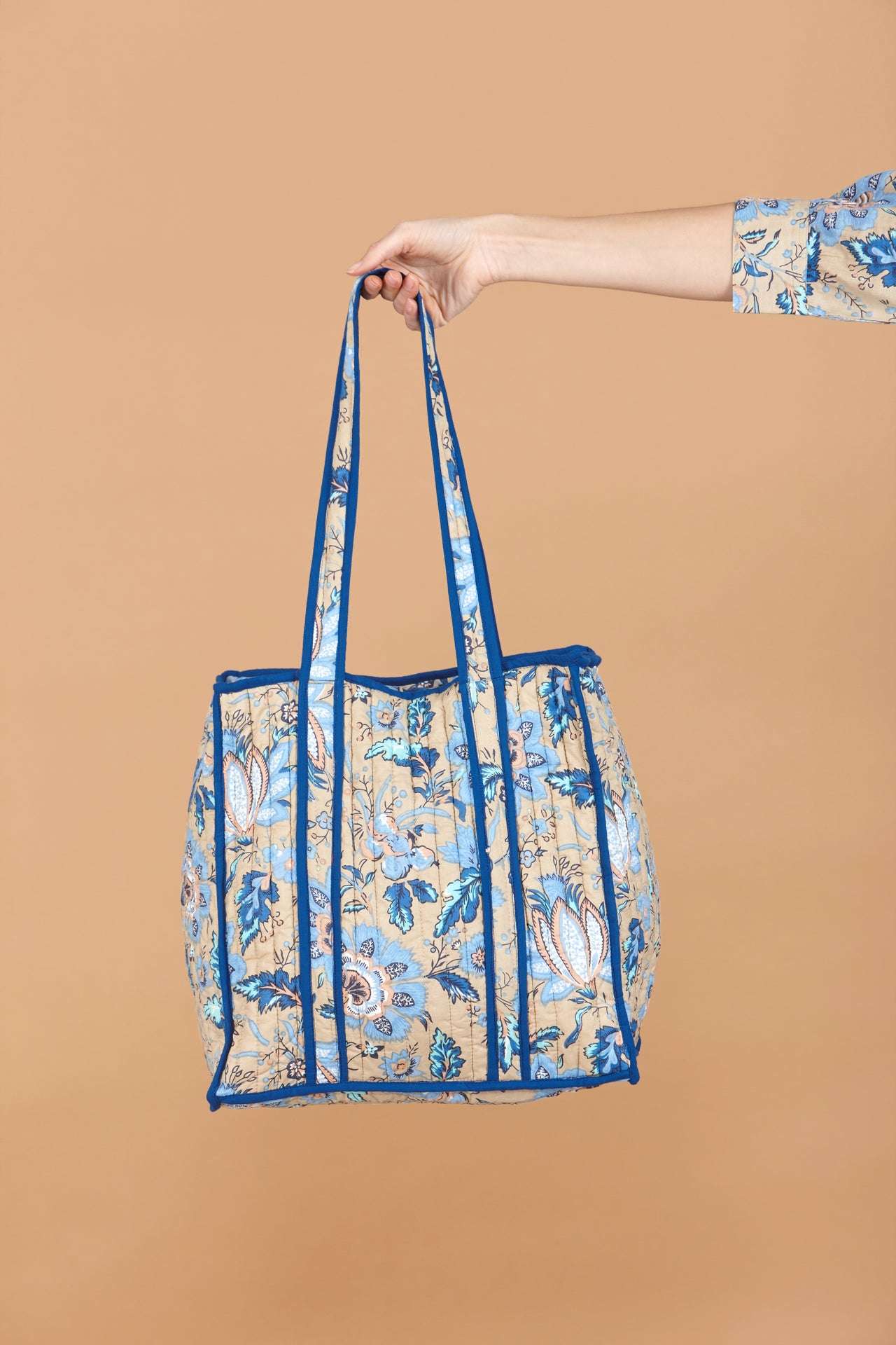 Indigo Lotus Tote Bag inara