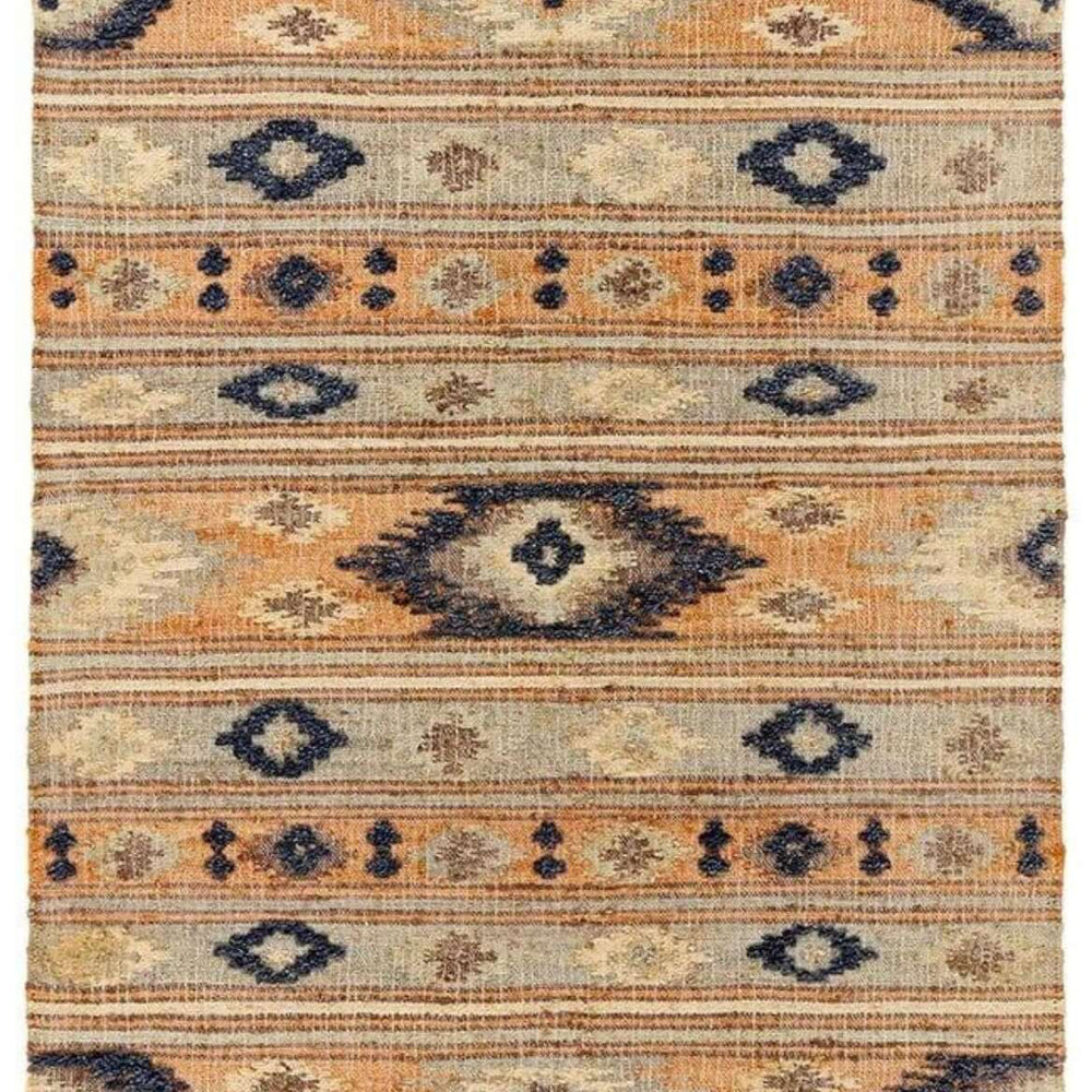 Indio Multicolour Aztec Jute Rug The Rugs