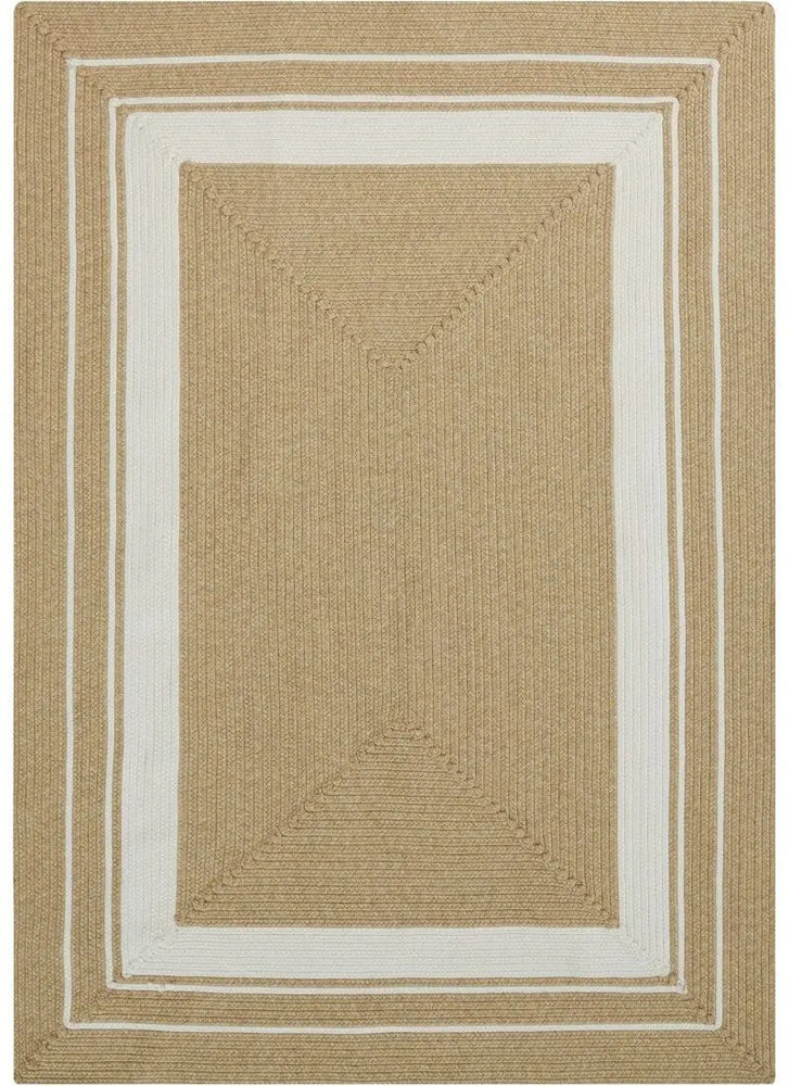 Indoor Outdoor Trenzado Rug – Bordered Plain Design The Rugs