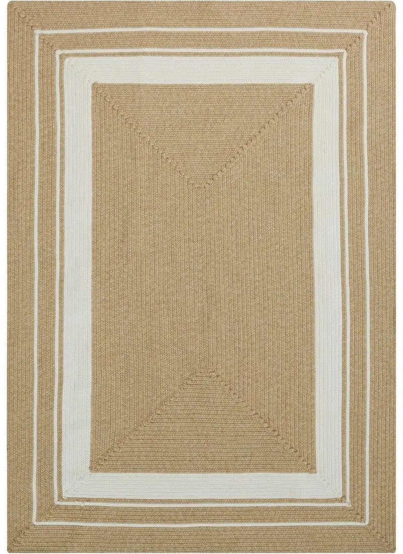 Indoor Outdoor Trenzado Rug – Bordered Plain Design The Rugs