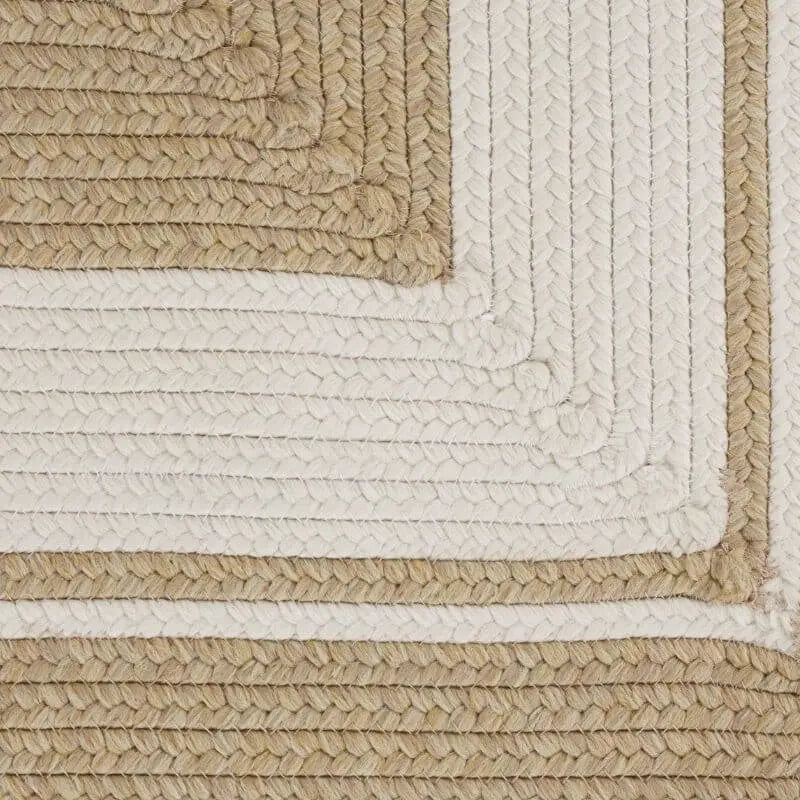 Indoor Outdoor Trenzado Rug – Bordered Plain Design The Rugs