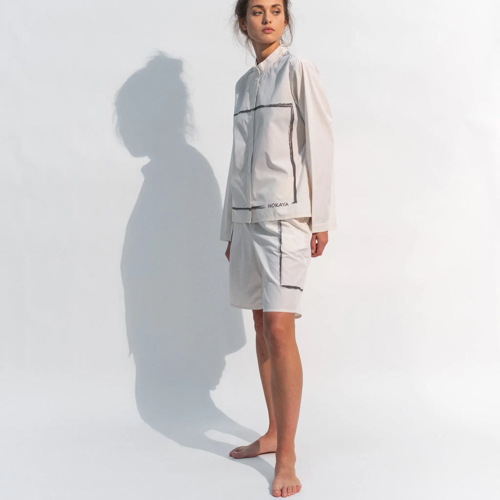 Inner Matters organic cotton Shorts White NOKAYA