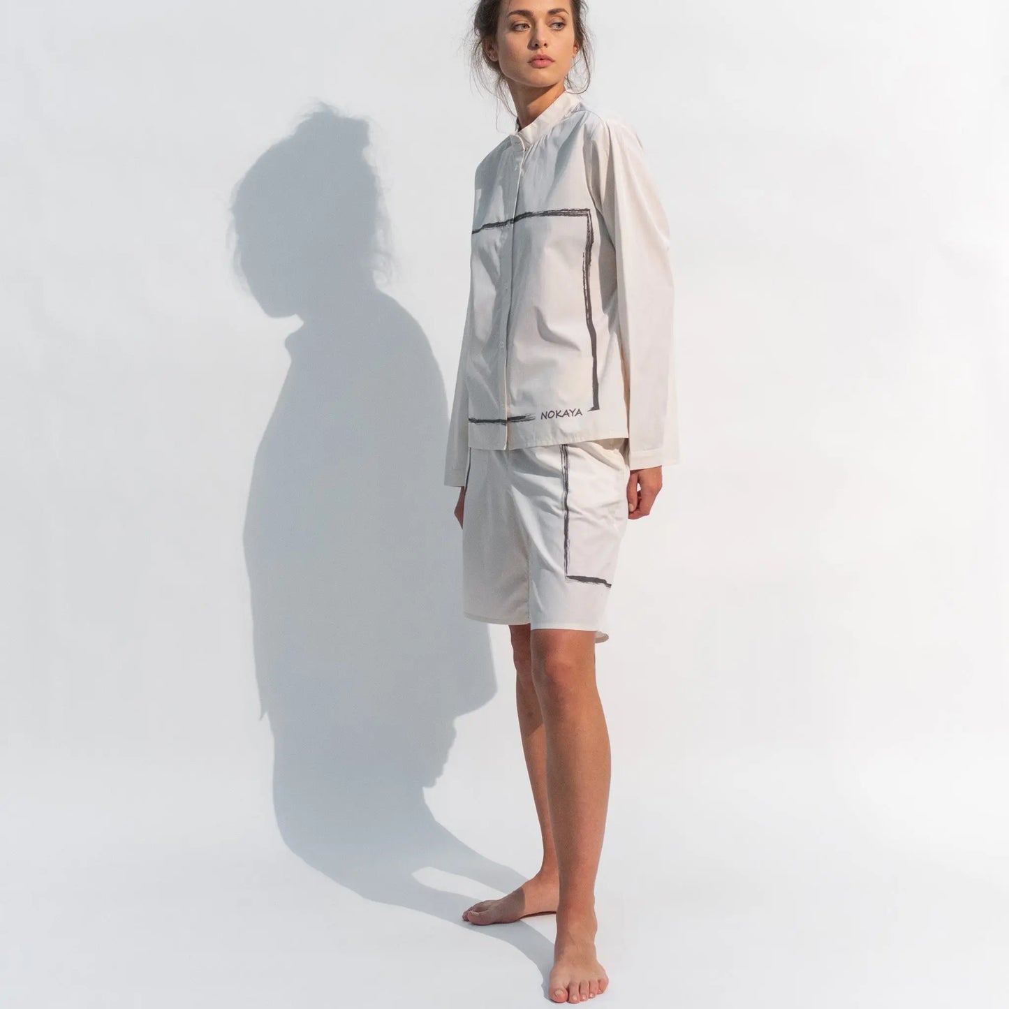 Inner Matters organic cotton Shorts White NOKAYA
