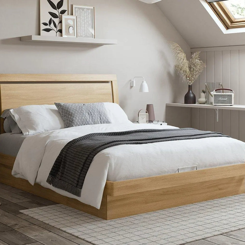 Isabella Wooden Ottoman Bed Frame - Brown Dreams