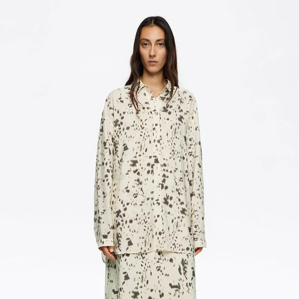 Ivory Lynx straight cut shirt Bimba y Lola UK