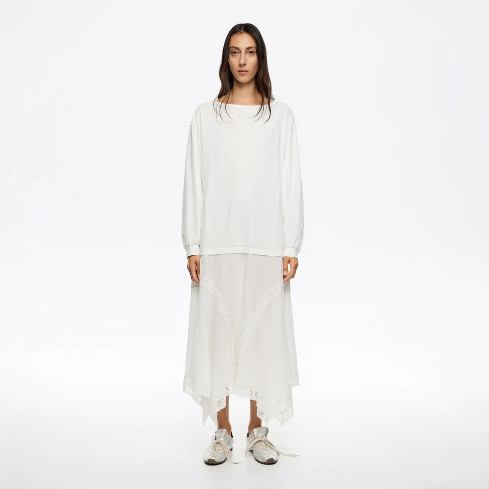 Ivory asymmetric 2 in 1 dress Bimba y Lola UK