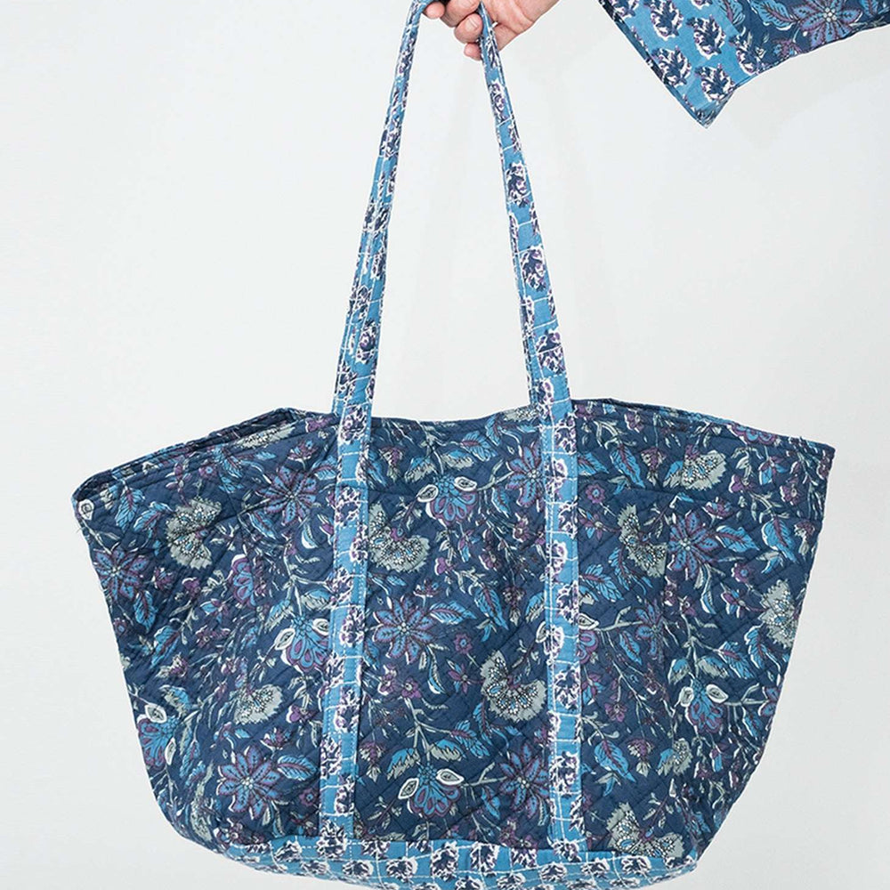 Blue Lagoon Cotton Tote Bag inara