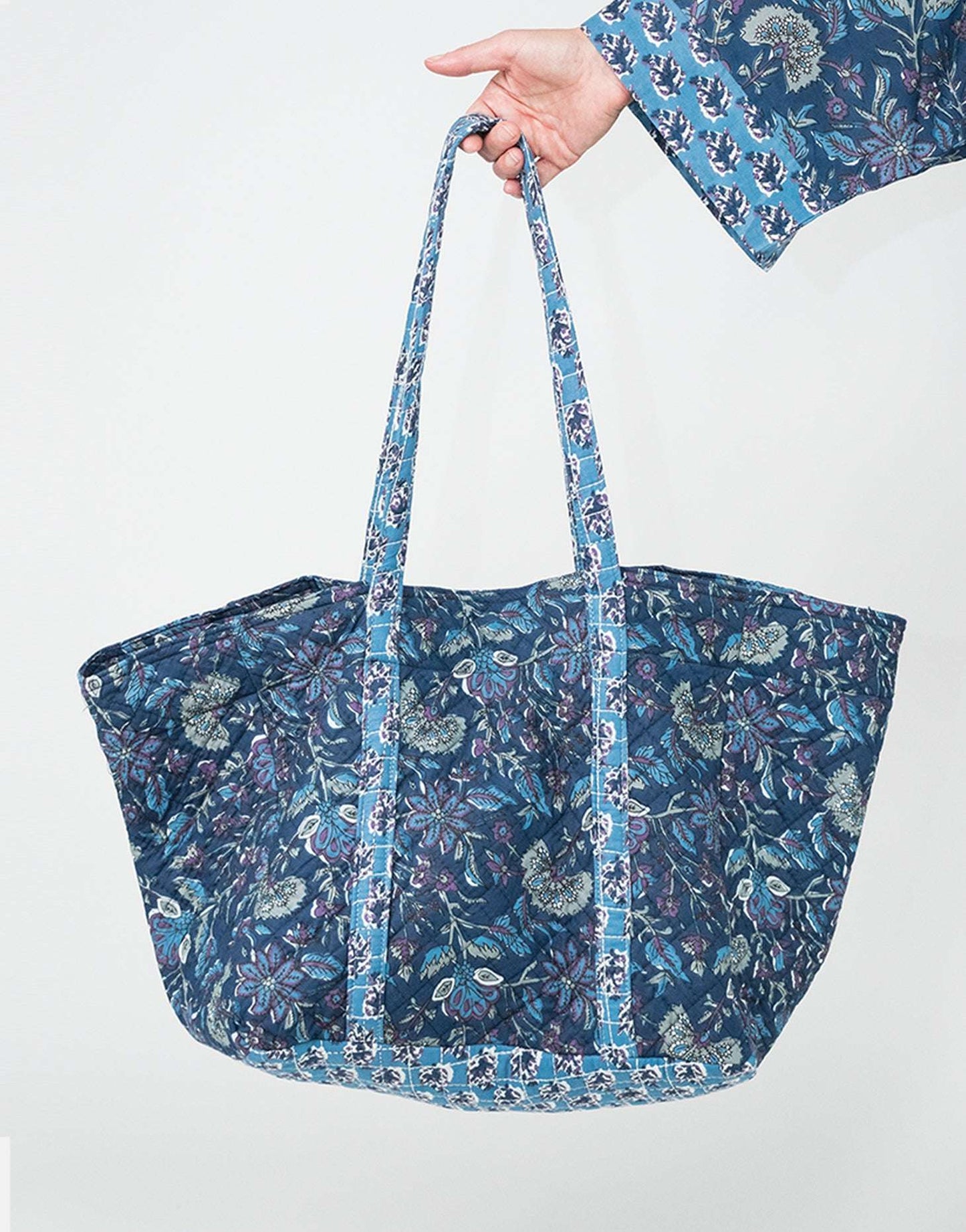 Blue Lagoon Cotton Tote Bag inara