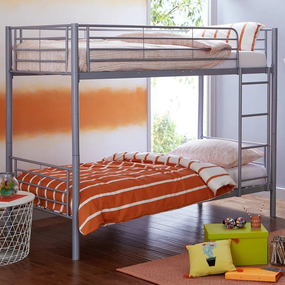Jade Metal Bunk Bed - Silver Dreams