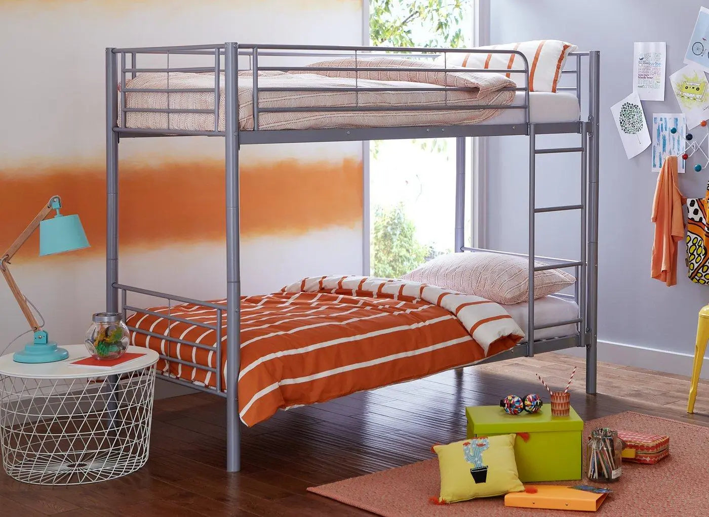 Jade Metal Bunk Bed - Silver Dreams