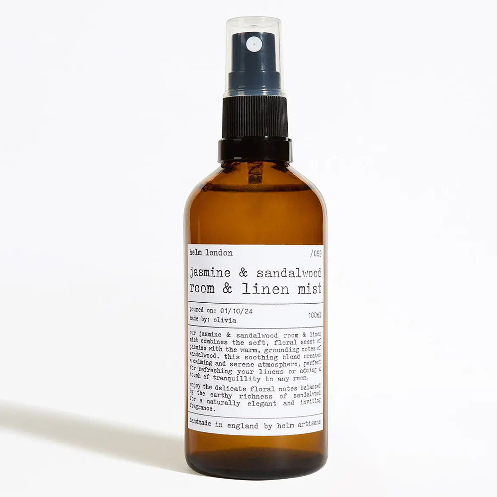 Jasmine & Sandalwood Room & Linen Mist - 100ml Helm London
