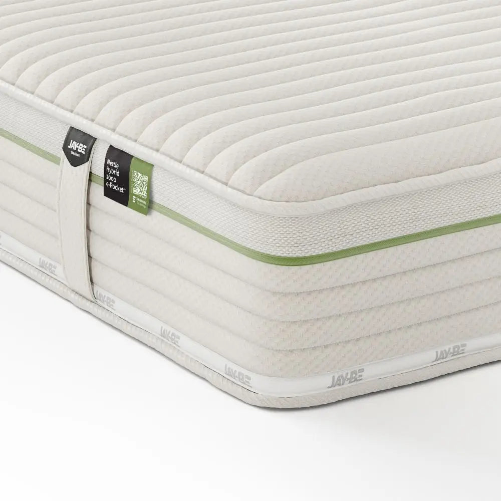 Jay-Be Natural All Season Nettle Hybrid 2000 e - Pocket Pocket Spring Mattress Happy Beds