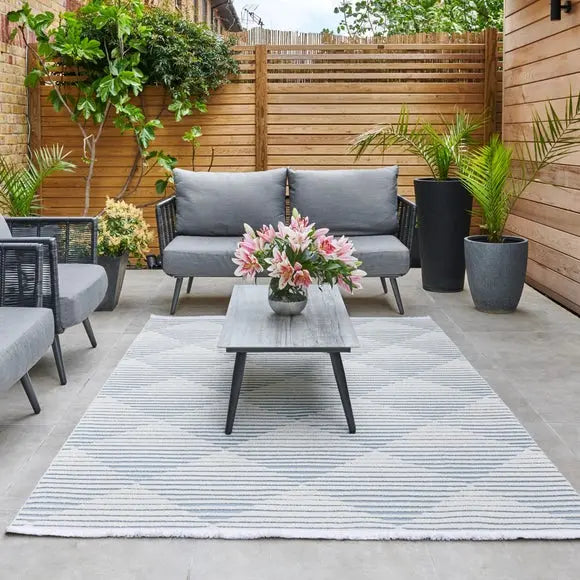 Jazz Geometric Indoor Outdoor Rug Dunelm