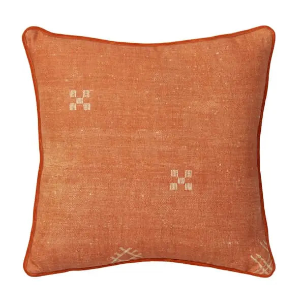 Jericho Brick, Sustainable Feather, Cushion Linen & Linen Blend & Viscose Blend Geometric Andrew Martin