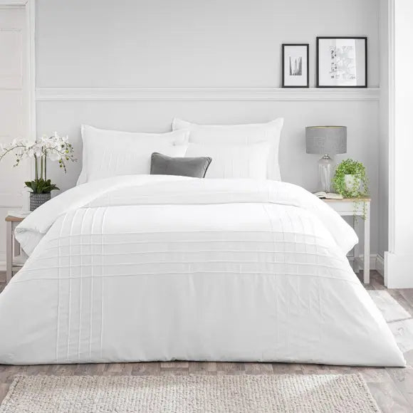 Jessa Pintuck Duvet Cover & Pillowcase Set Dunelm