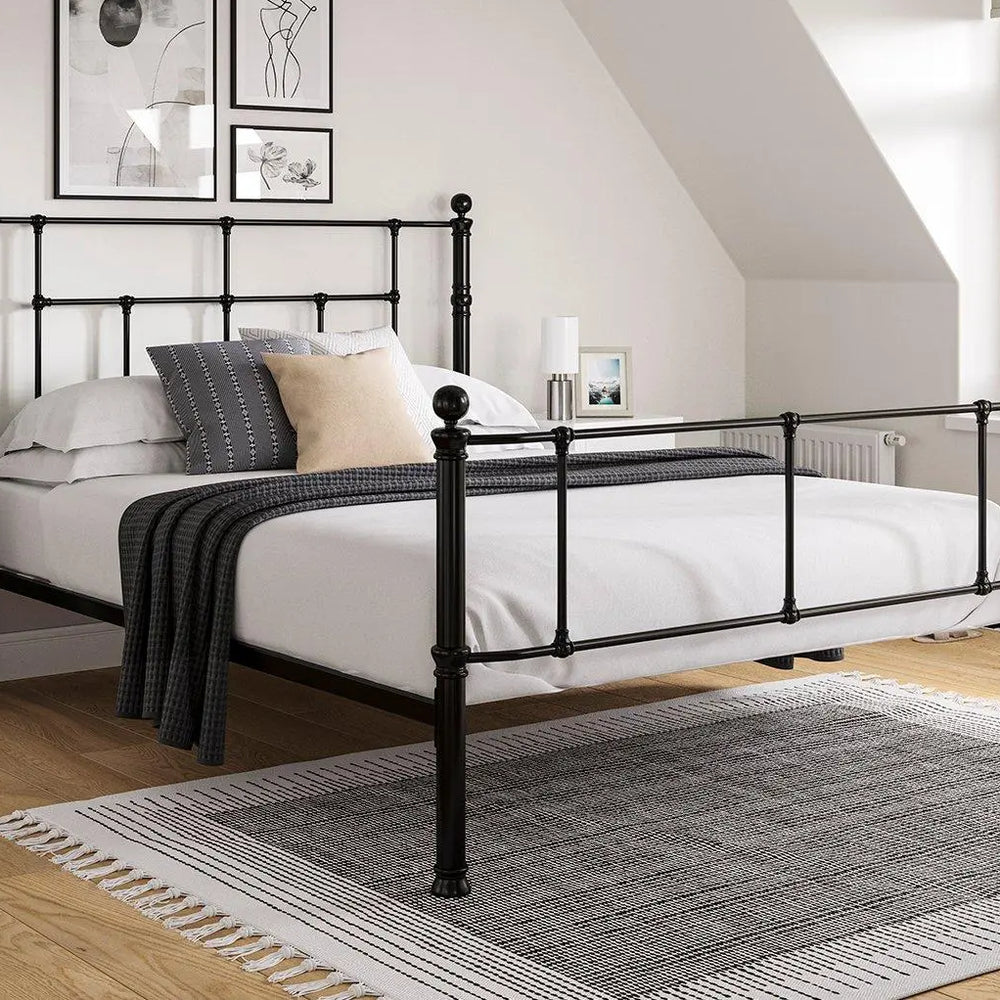 Jessica Metal Bed Frame - Black Dreams