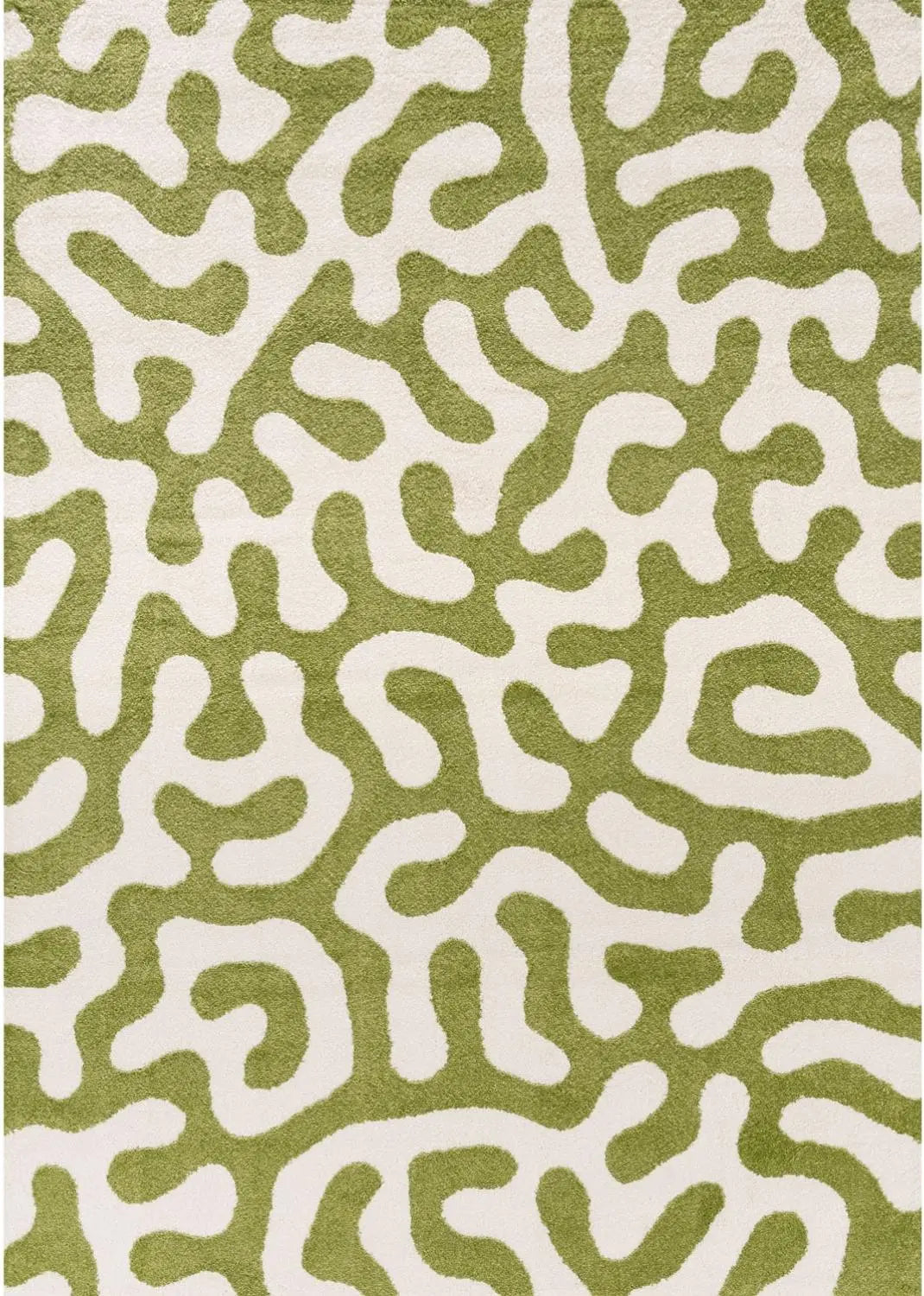 Joli Doodle Green & White Rug The Rugs