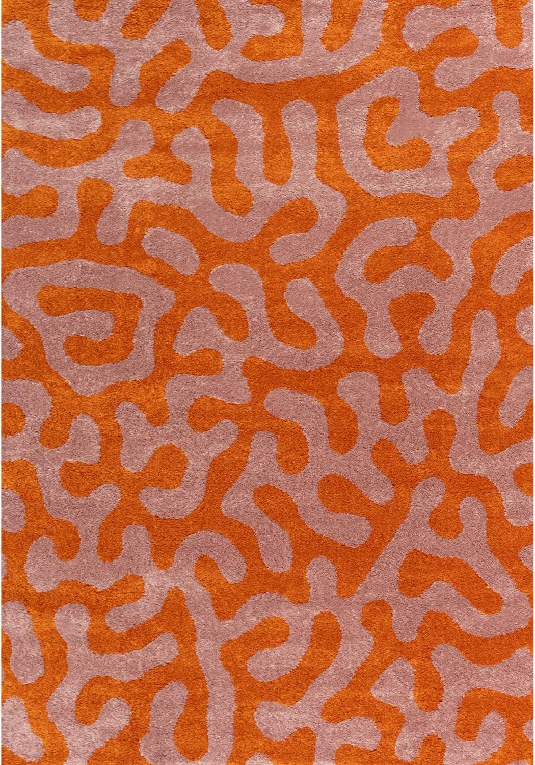 Joli Doodle Orange & Pink Rug The Rugs