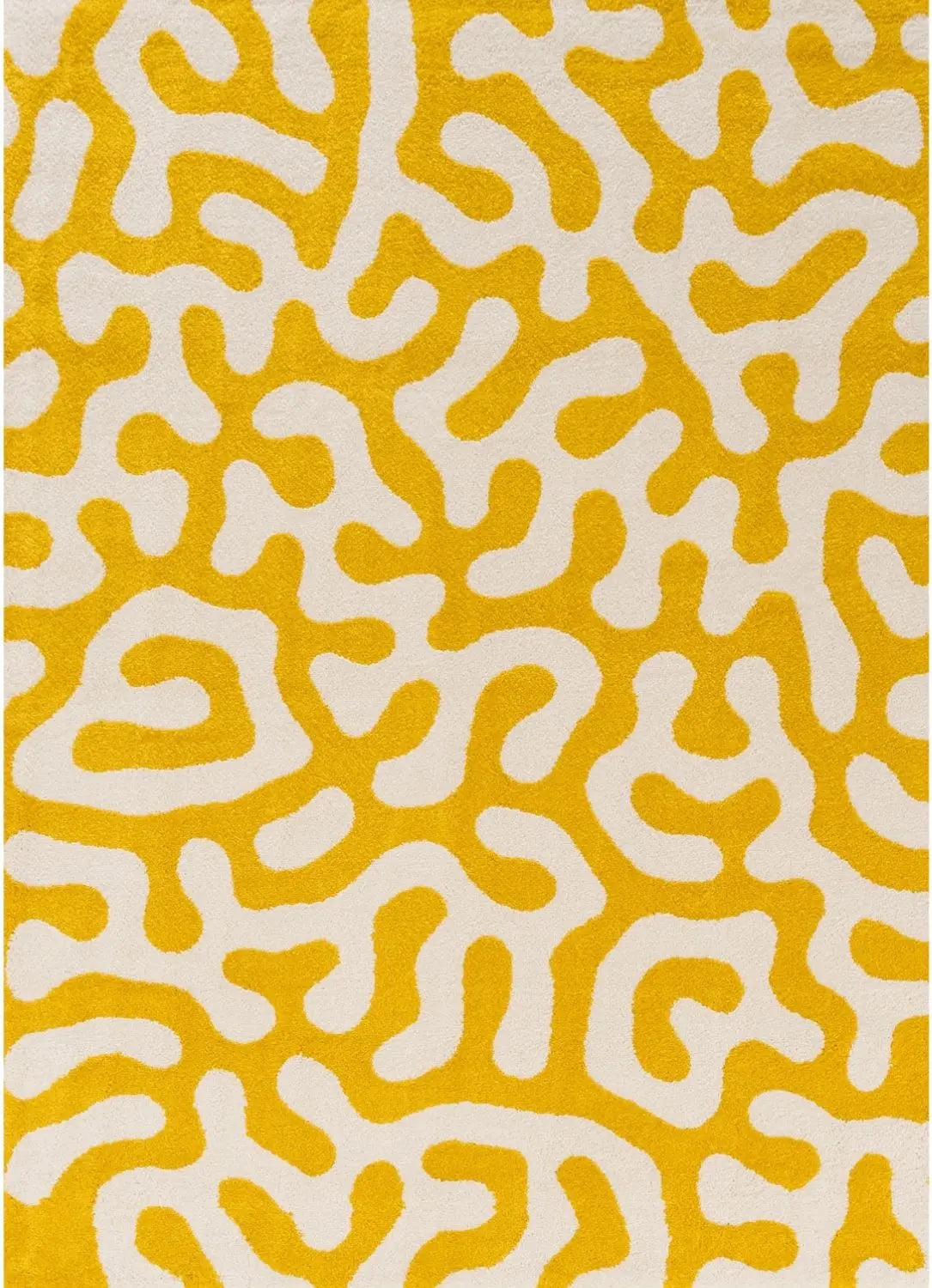 Joli Doodle Yellow & White Rug The Rugs