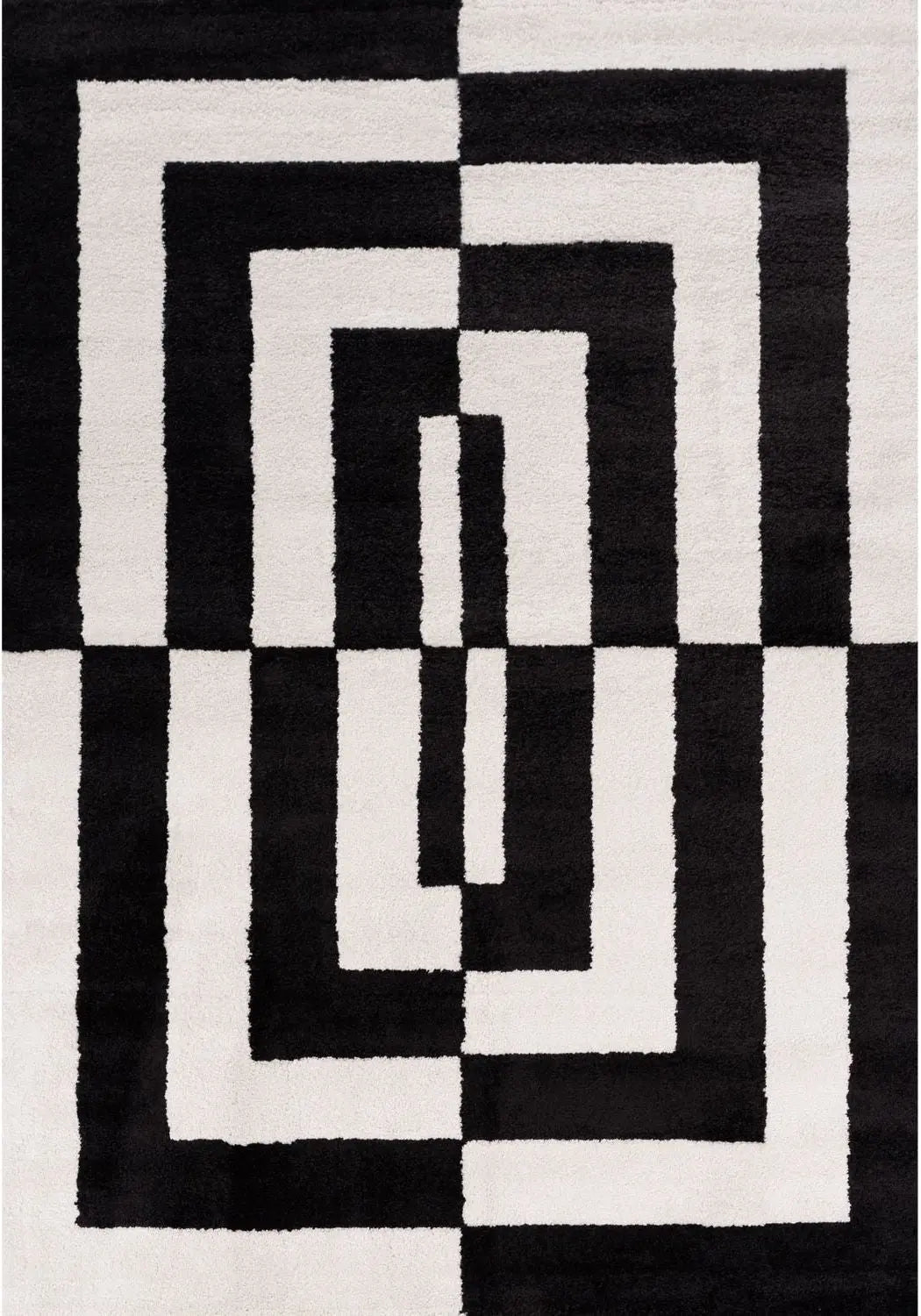 Joli Geometric Black & White Rug The Rugs