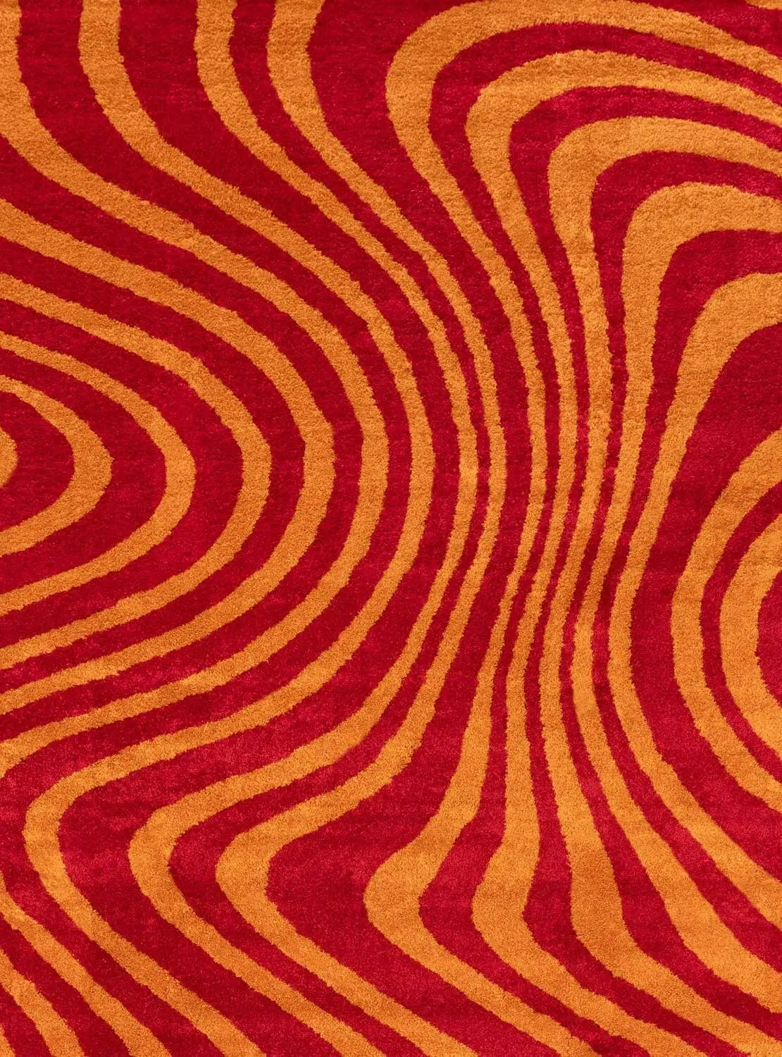 Joli Striped Red & Orange Rug The Rugs