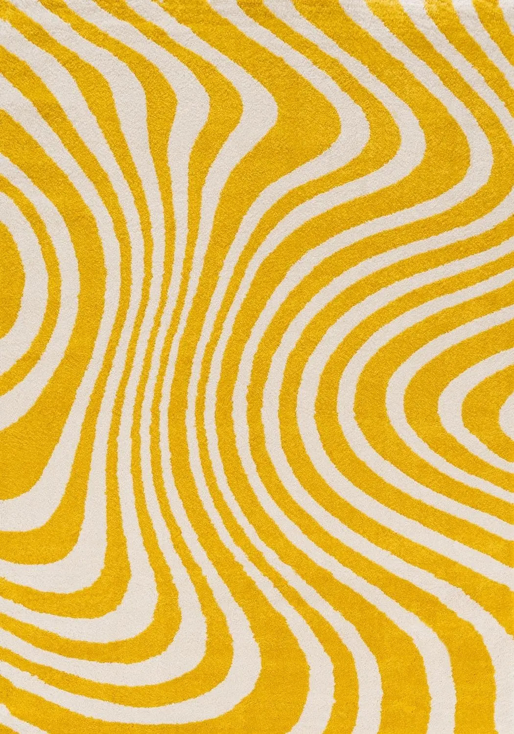 Joli Striped Yellow & White Rug The Rugs