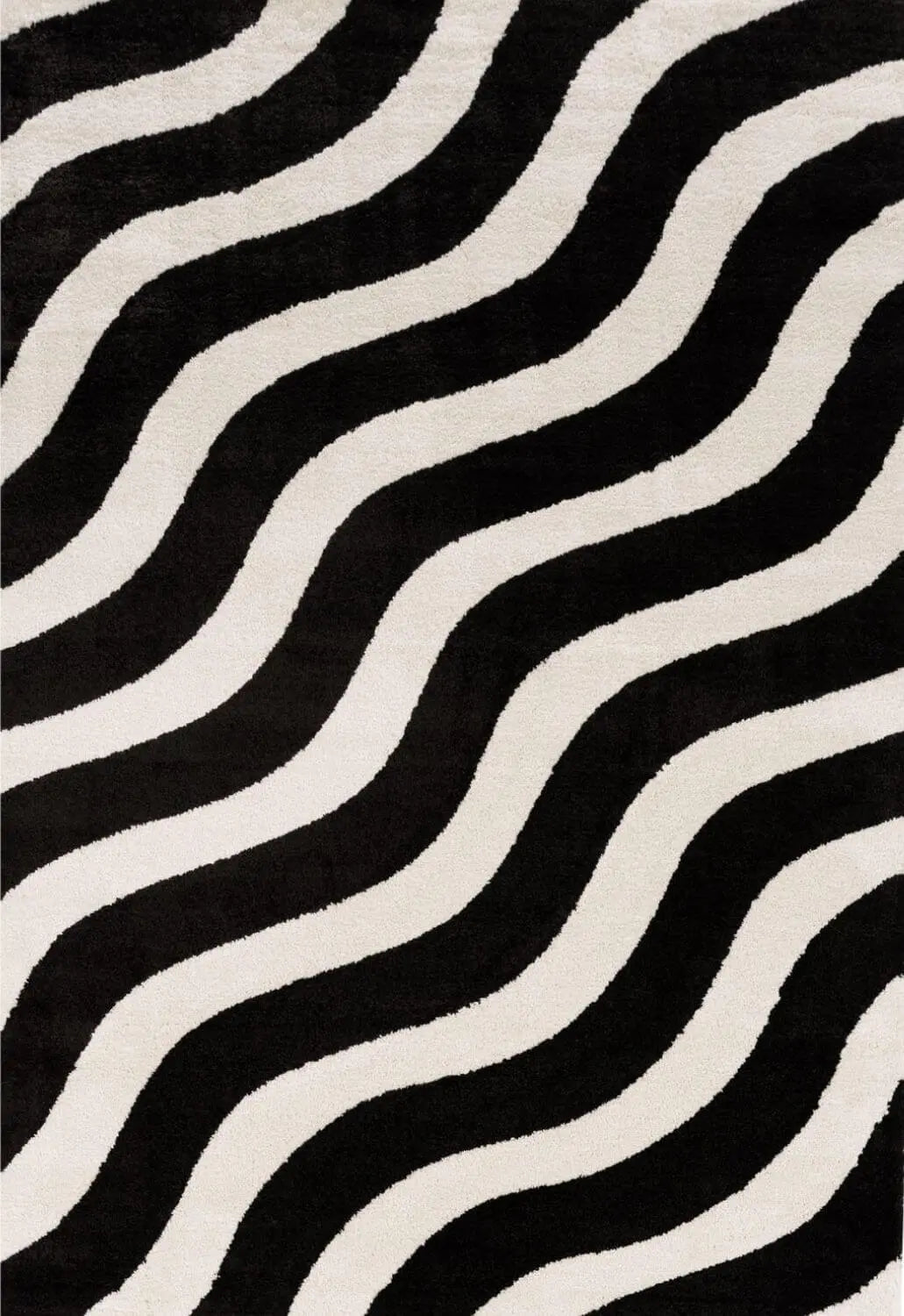 Joli Wave Black & White Rug The Rugs