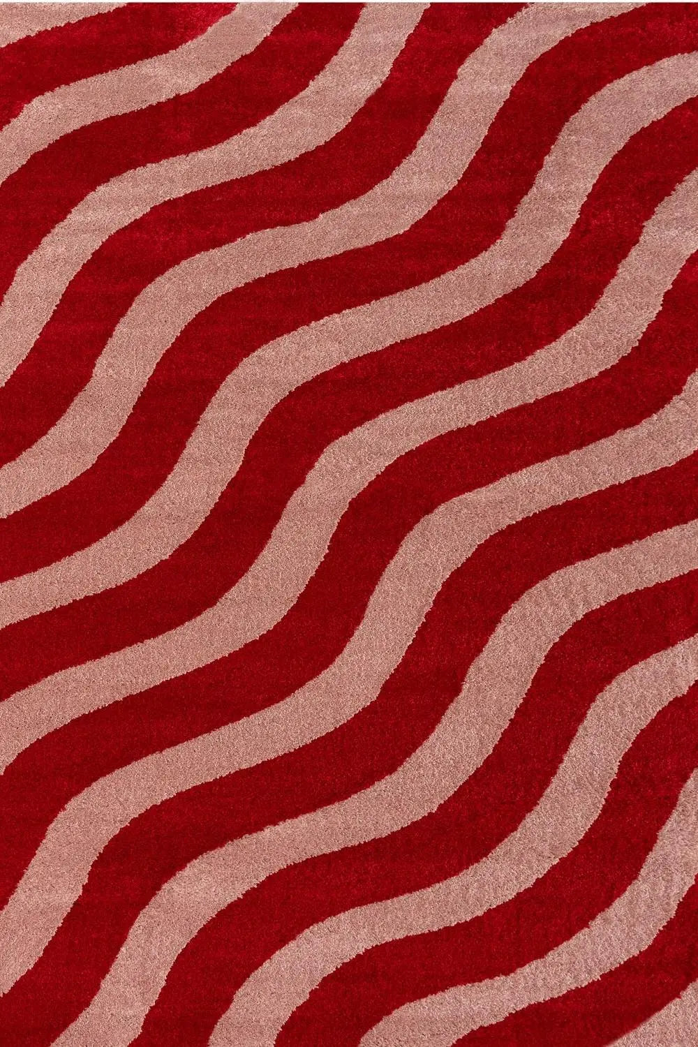 Joli Wave Red & Pink Rug The Rugs