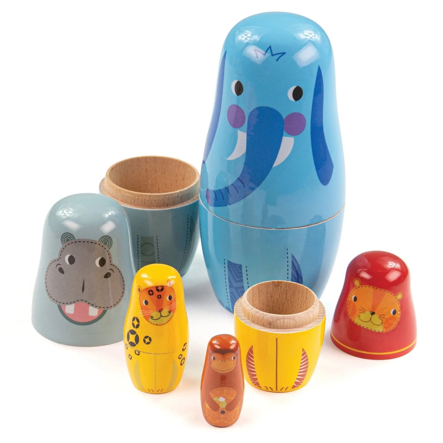Jungle Animal Russian Dolls Toby Tiger