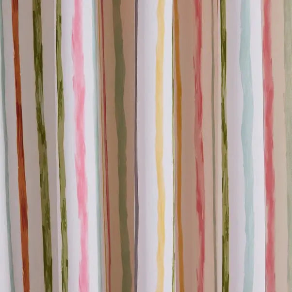 Jungle Friends Striped Blackout Eyelet Curtains Dunelm