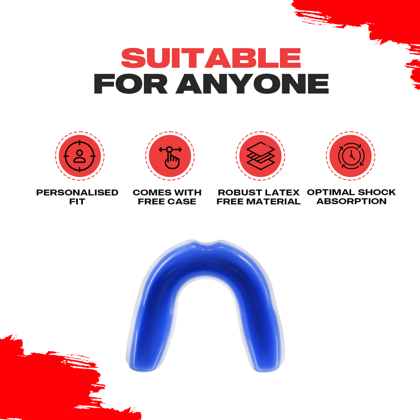 Junior White Mouth guard Gum shield Bravose