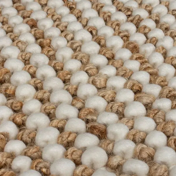 Jute Bobble Textured Chunky Rug Dunelm