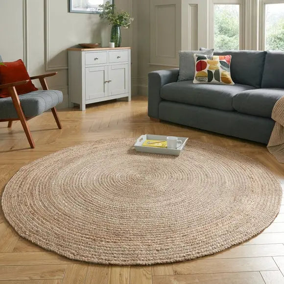 Jute Round Rug Dunelm