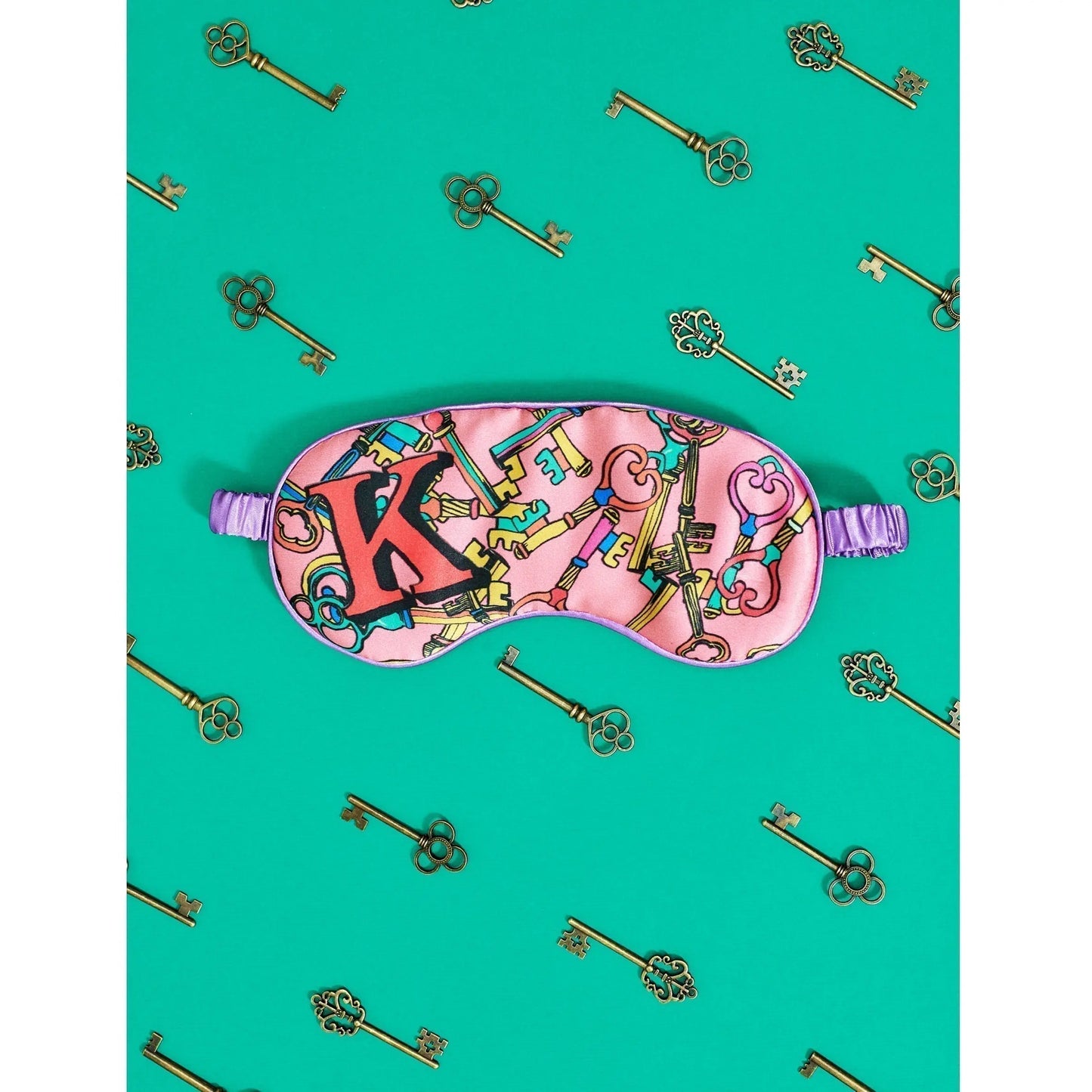 K for Keys Silk Eye Mask Jessica Russell Flint