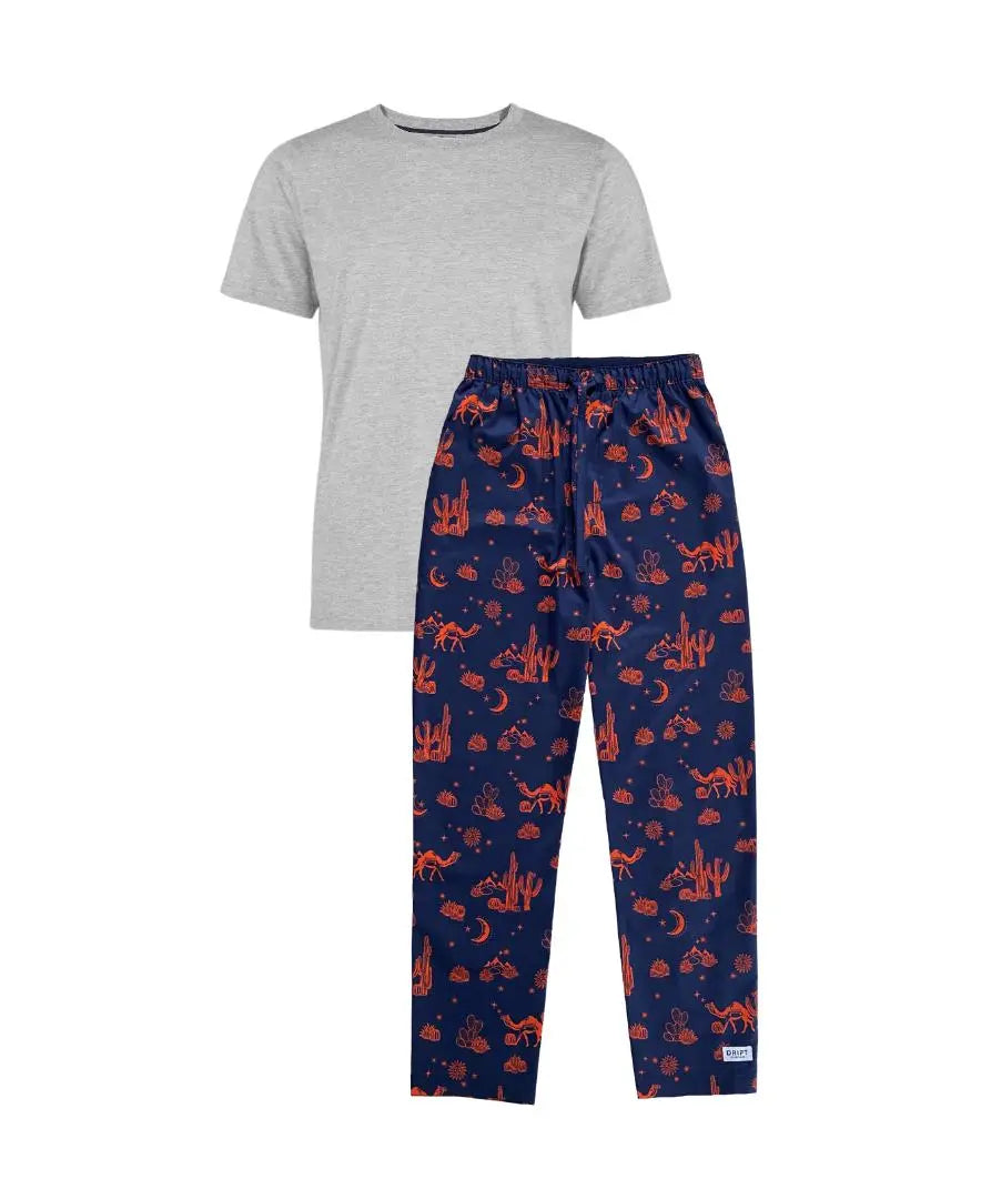 Kalahari Nights Mens Pyjama Trouser Set Drift Sleepwear