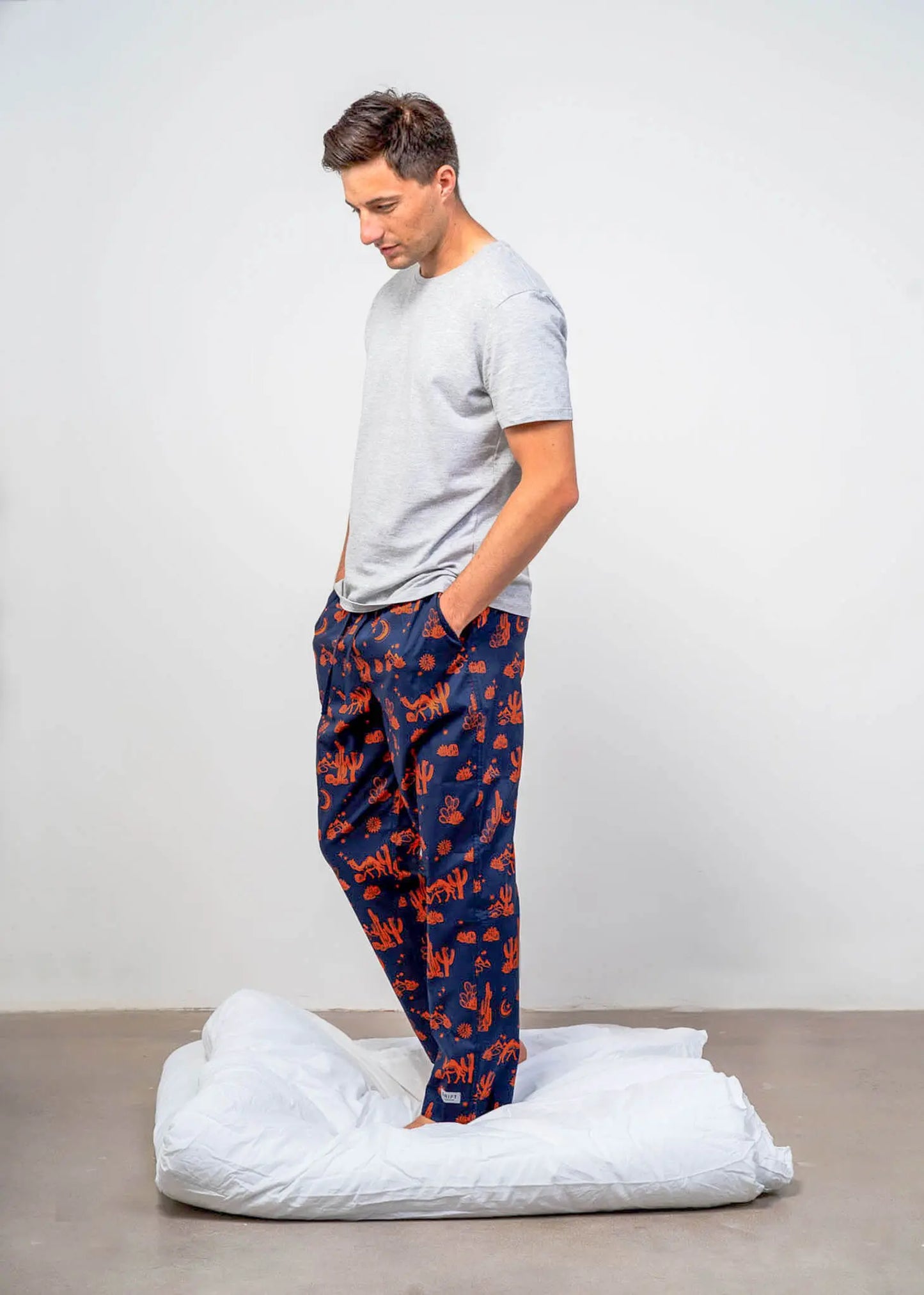 Kalahari Nights Mens Pyjama Trouser Set Drift Sleepwear