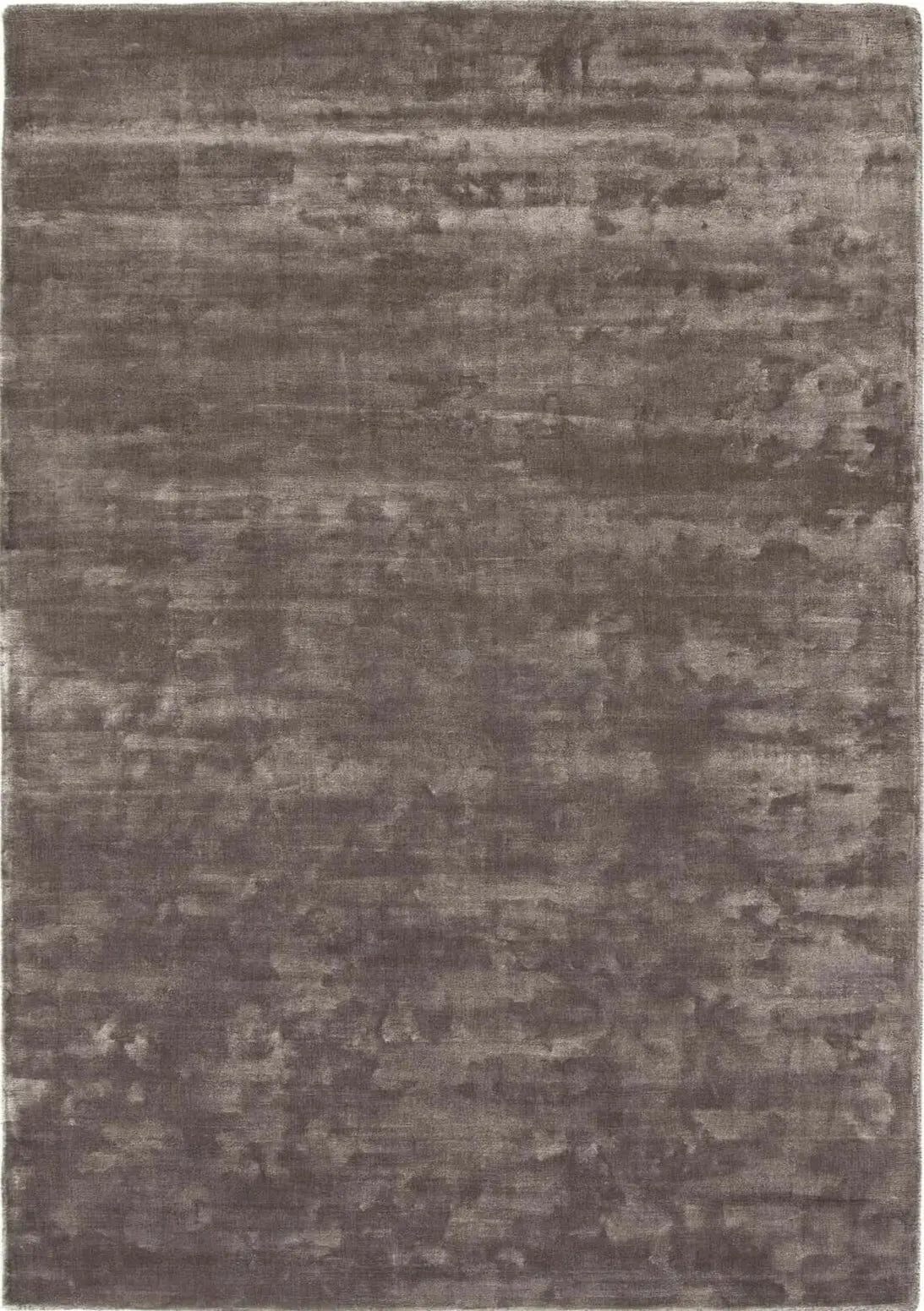 Karma Brown Solid Luxury Viscose Rug The Rugs